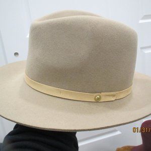 Beige Wool Fedora Made in USA by Rag and Bone